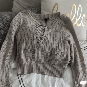 Express crop sweater